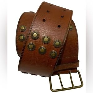 Express Accessories | Express wide brown statement belt Size L